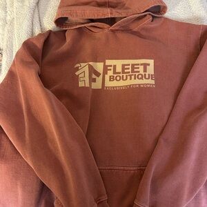 Fleet Boutique Rust Hoodie